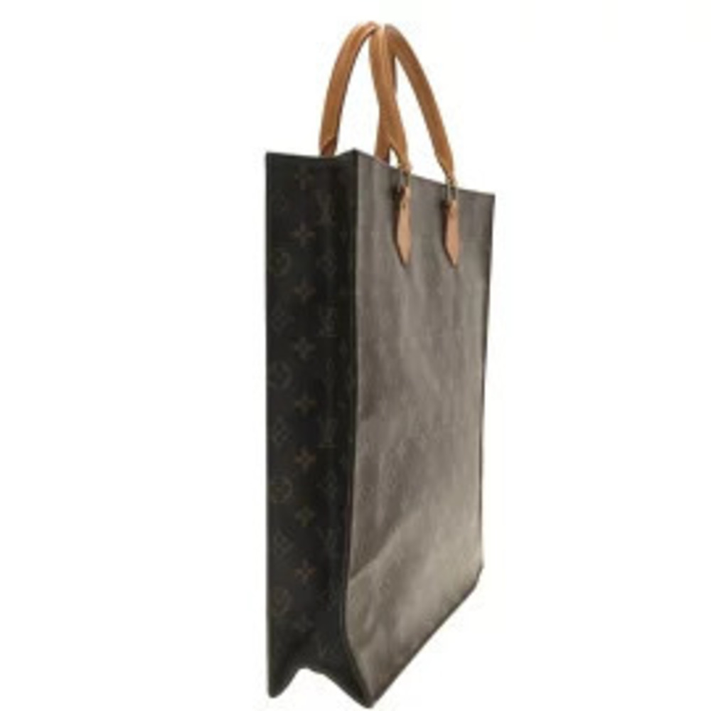 Louis Vuitton Sac Plat Handbag Monogram Canvas